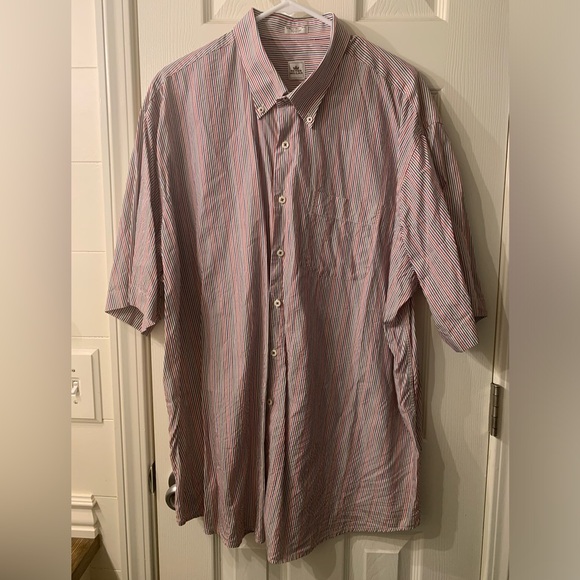 Peter Millar Shirt Mens Large Multicolor Plaid Button Up Short Sleeve Casual - Picture 1 of 7
